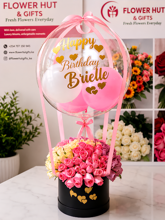 Flower hut bubble love