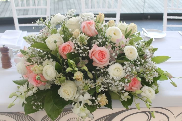 Blush Rose Table Centerpiece