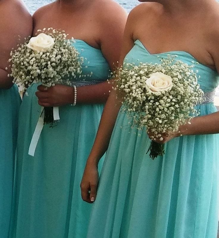 Bridesmaids Baby's Breath Bouquet