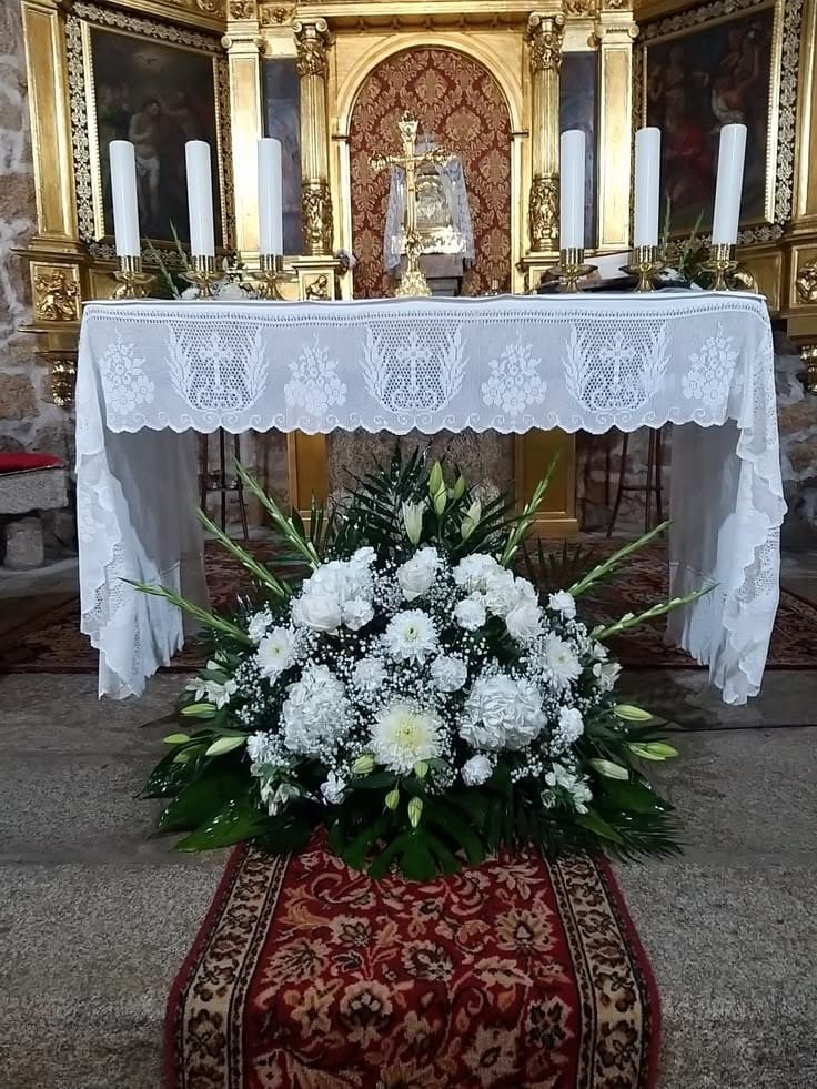 White Altar Arrangement
