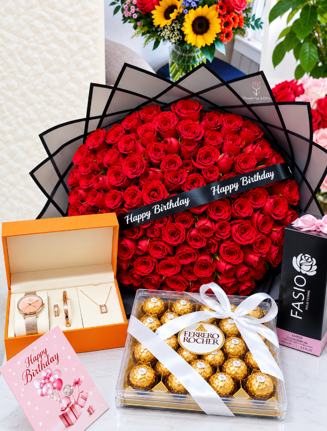 Birthday Flowers and Gift Hamper for Her – Flower Delivery Kenya